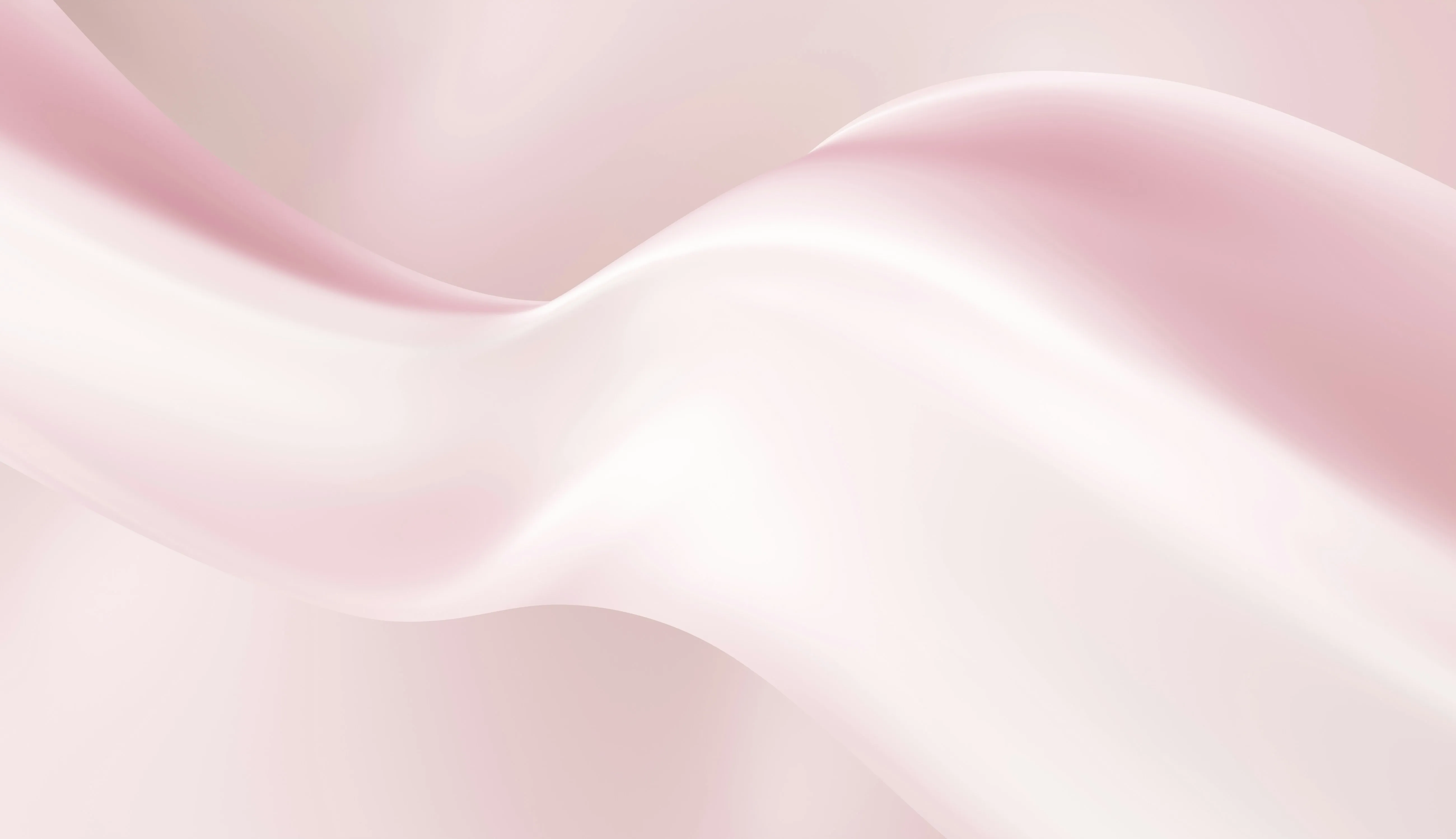 Soft folds of pale pink light curving across the frame like fabric
